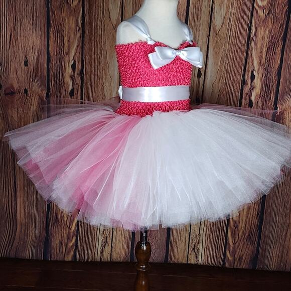 BLACK FRIDAY SALE - Girl's Tutu Dress And Hair Clip Set Size 6 - 8/9 NWT - Picture 6 of 12